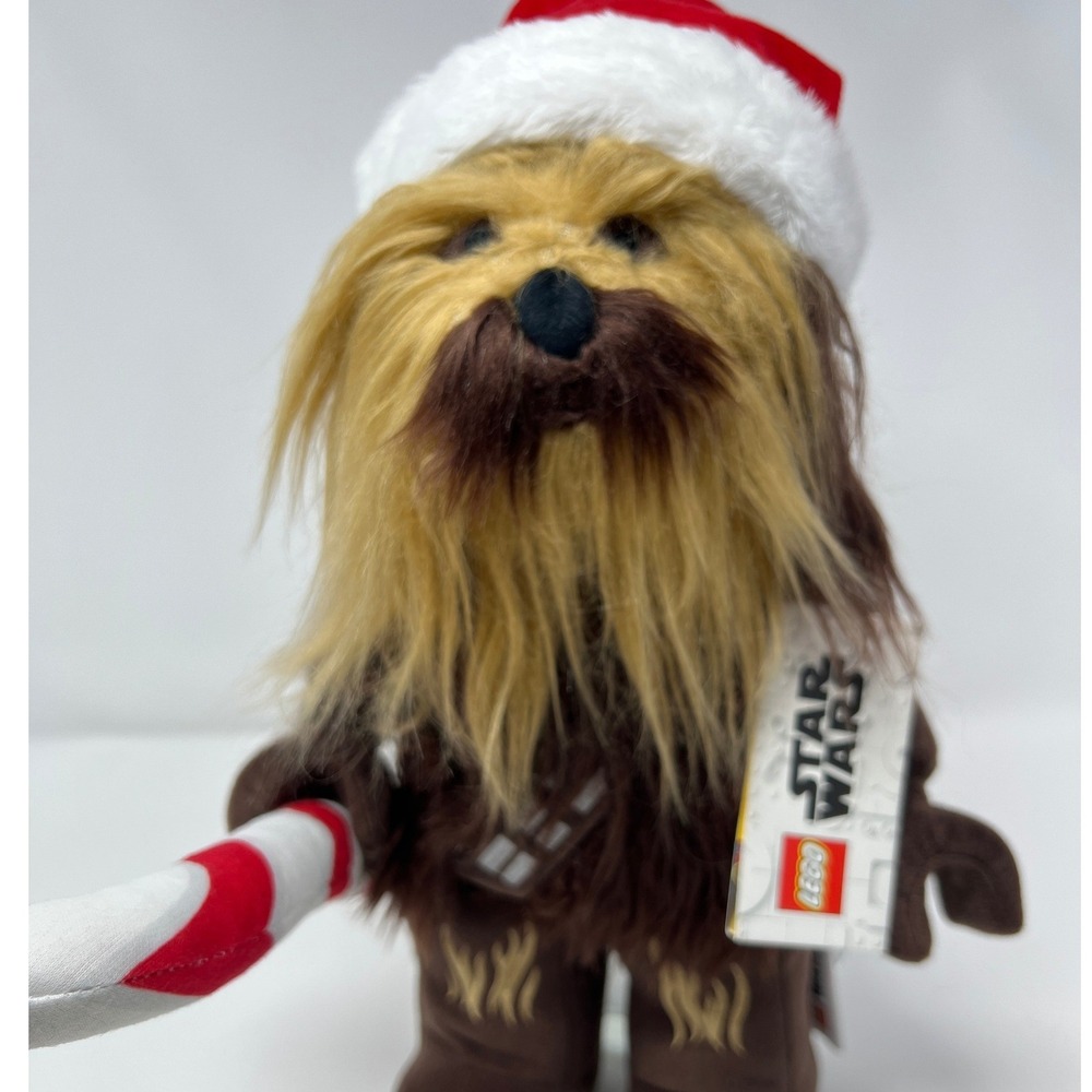 LEGO Star Wars Chewbacca Holiday Santa Hat Candy Cane Plush Wookiee 2020 NWT‎ - Picture 3 of 12